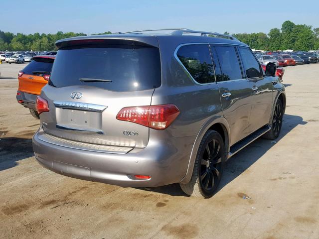 JN8AZ2NE5C9020341 - 2012 INFINITI QX56 SILVER photo 4