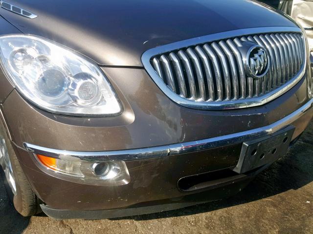 5GAKVCED1CJ210243 - 2012 BUICK ENCLAVE BROWN photo 9