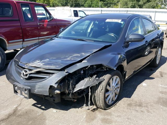 1YVHZ8DH0D5M02465 - 2013 MAZDA 6 TOURING GRAY photo 2