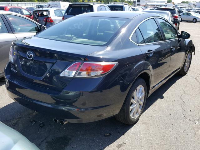 1YVHZ8DH0D5M02465 - 2013 MAZDA 6 TOURING GRAY photo 4