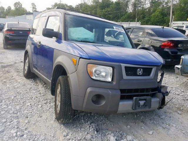 5J6YH28574L011552 - 2004 HONDA ELEMENT EX BLUE photo 1