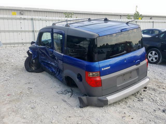 5J6YH28574L011552 - 2004 HONDA ELEMENT EX BLUE photo 9