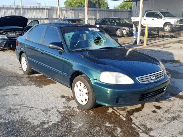 2HGEJ6611YH559961 - 2000 HONDA CIVIC BASE GREEN photo 1