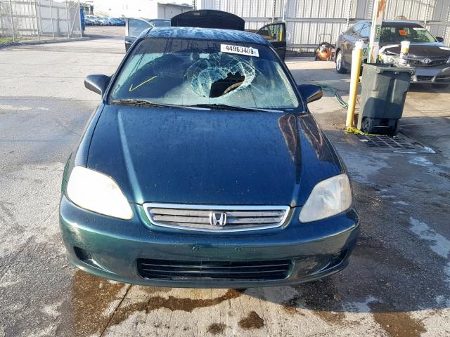 2HGEJ6611YH559961 - 2000 HONDA CIVIC BASE GREEN photo 9