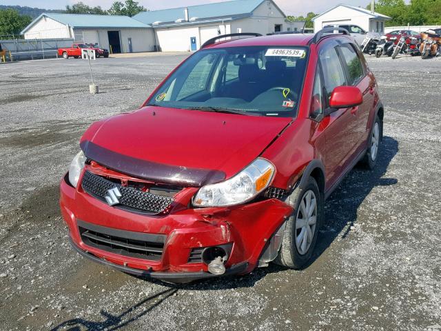 JS2YB5A32C6303484 - 2012 SUZUKI SX4 RED photo 2