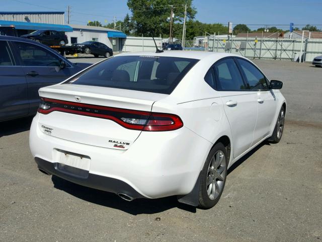 1C3CDFBBXED868255 - 2014 DODGE DART SXT WHITE photo 4