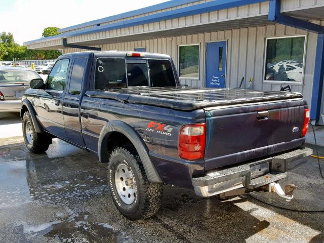 1FTZR45E02TA02809 - 2002 FORD RANGER SUP BLUE photo 3