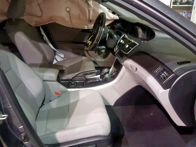 1HGCR2F89EA095057 - 2014 HONDA ACCORD EXL GRAY photo 5