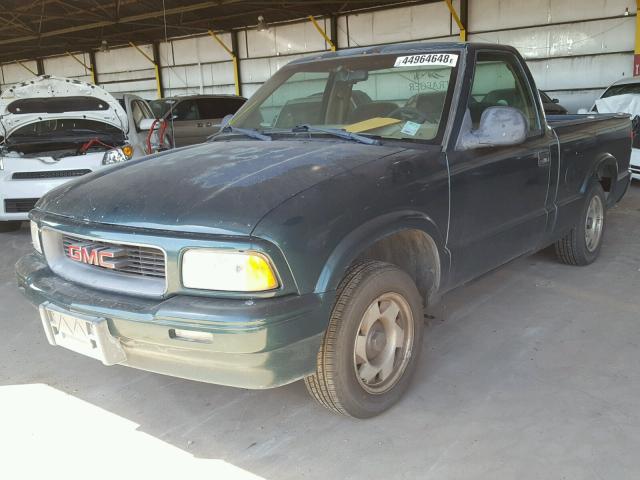 1GTCS1442T8501794 - 1996 GMC SONOMA GREEN photo 2