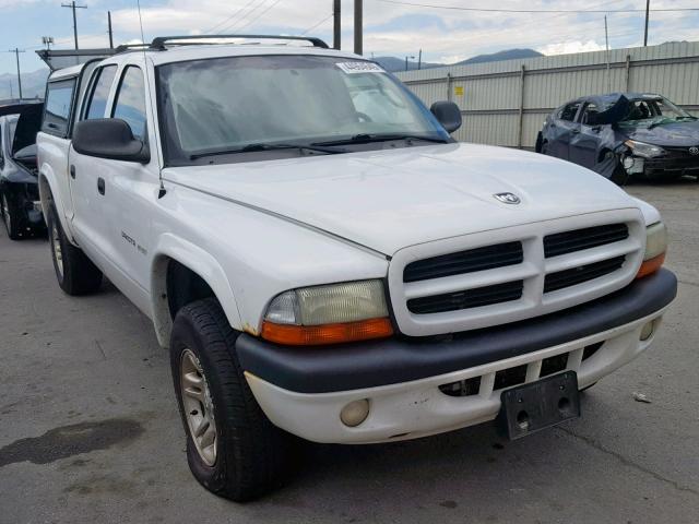 1B7HG38NX2S645990 - 2002 DODGE DAKOTA QUA WHITE photo 1