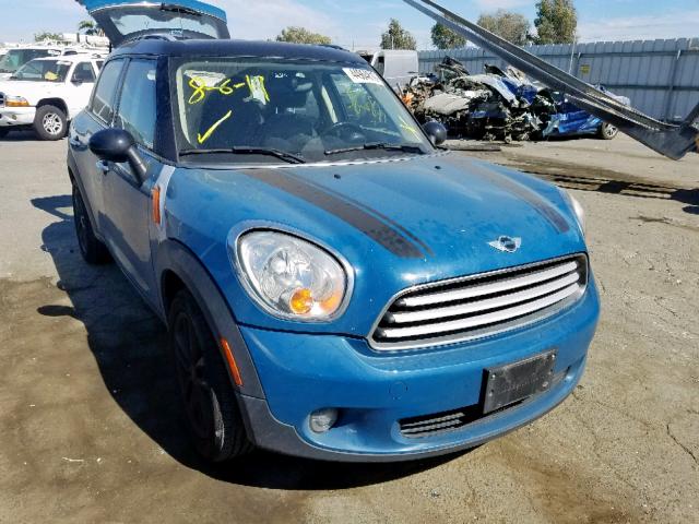 WMWZB3C59BWH95205 - 2011 MINI COOPER COU BLUE photo 1