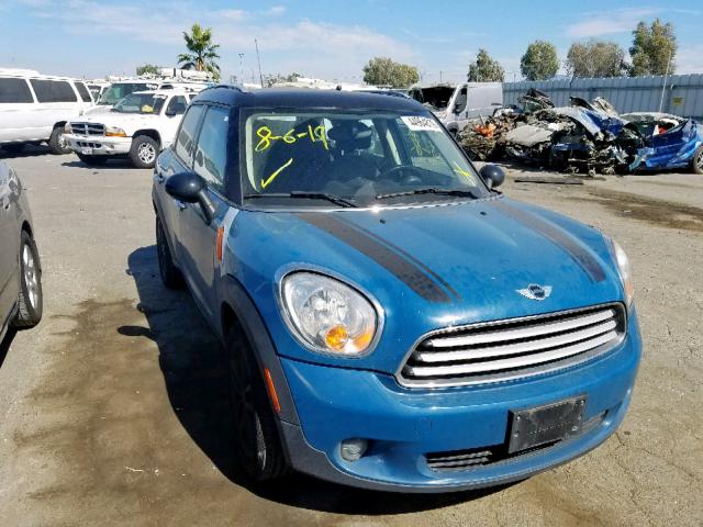 WMWZB3C59BWH95205 - 2011 MINI COOPER COU BLUE photo 9