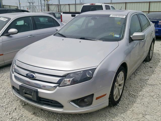 3FAHP0JA9CR106334 - 2012 FORD FUSION SEL SILVER photo 2