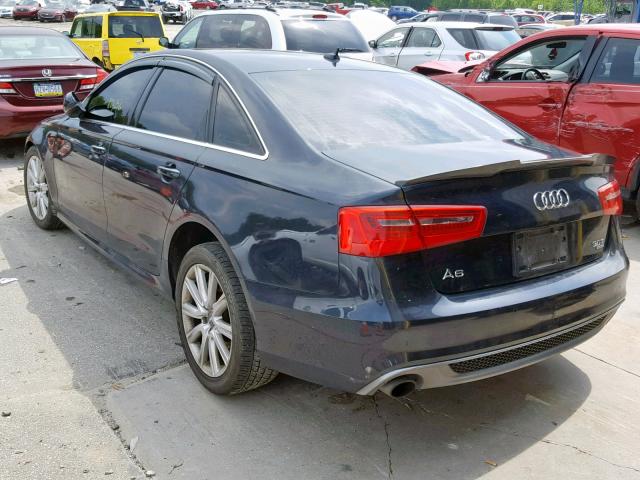 WAUHGAFCXDN103096 - 2013 AUDI A6 PRESTIG BLUE photo 3