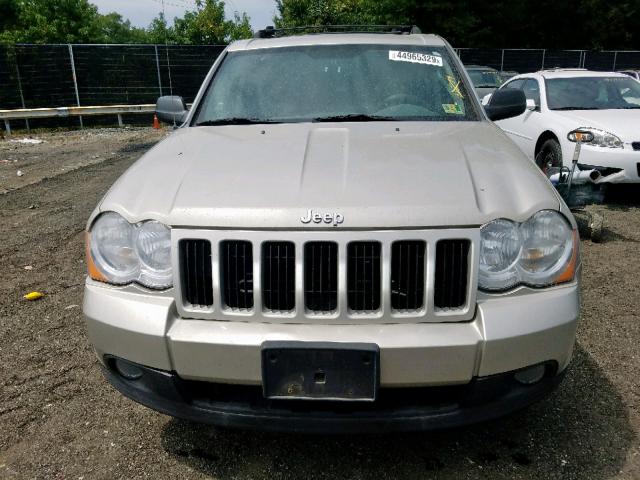 1J8HR48N18C169608 - 2008 JEEP GRAND CHER BEIGE photo 9