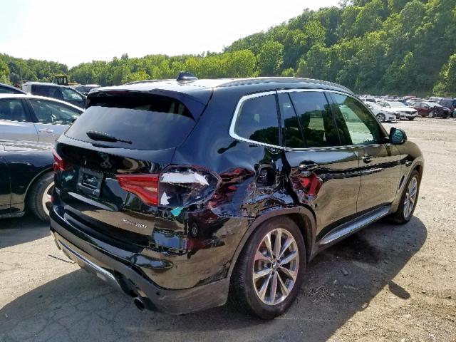 5UXTR9C56KLD98039 - 2019 BMW X3 XDRIVE3 BLACK photo 4