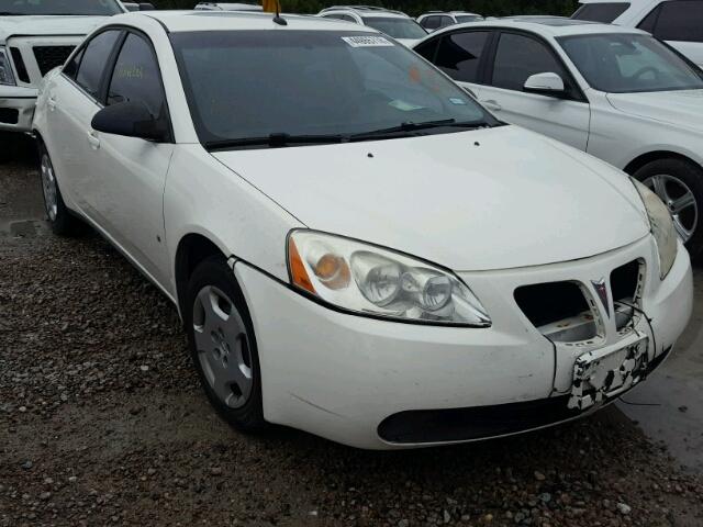 1G2ZF57B084151133 - 2008 PONTIAC G6 VALUE L WHITE photo 1