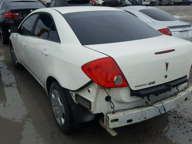 1G2ZF57B084151133 - 2008 PONTIAC G6 VALUE L WHITE photo 3