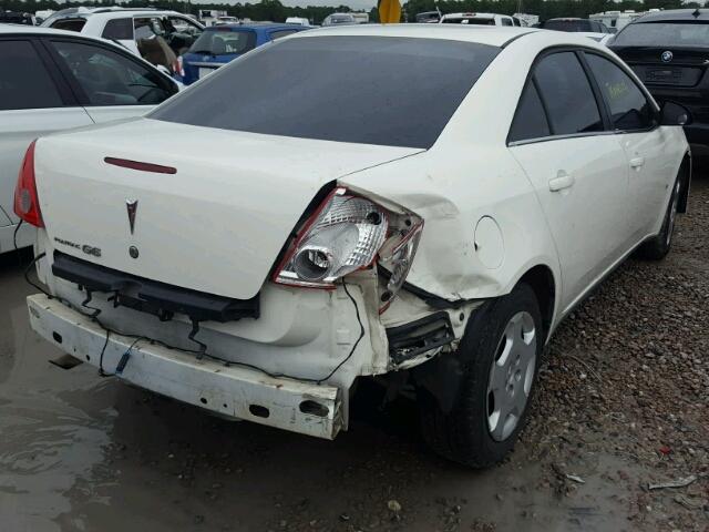 1G2ZF57B084151133 - 2008 PONTIAC G6 VALUE L WHITE photo 4