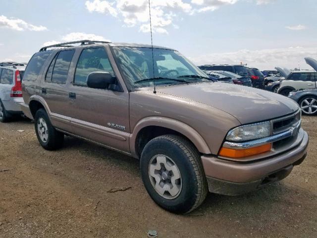 1GNDT13X93K181168 - 2003 CHEVROLET BLAZER BEIGE photo 1