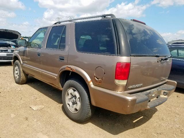 1GNDT13X93K181168 - 2003 CHEVROLET BLAZER BEIGE photo 3