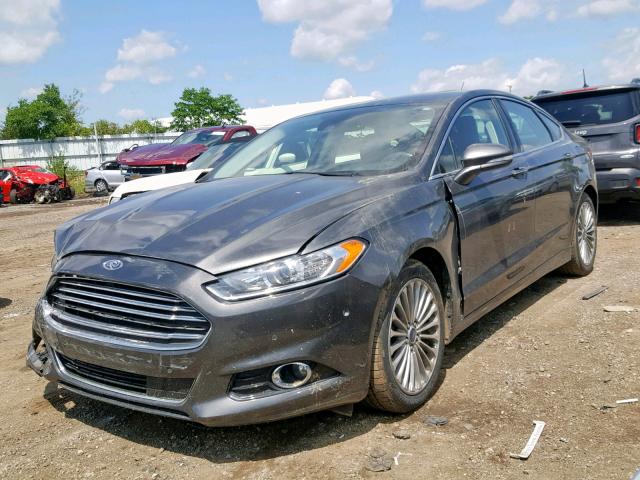 3FA6P0K98FR168436 - 2015 FORD FUSION TIT CHARCOAL photo 2