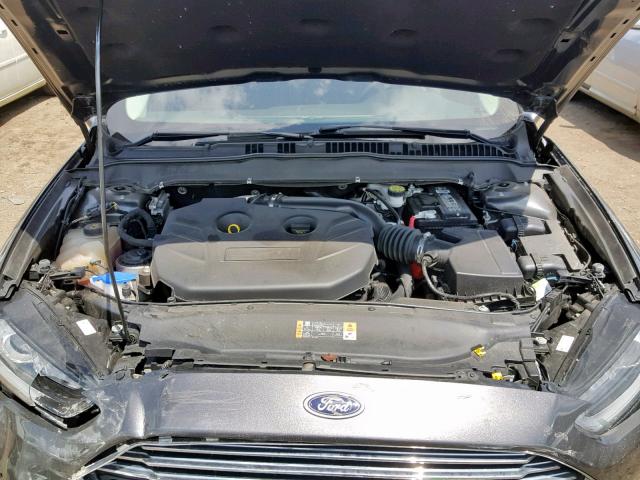 3FA6P0K98FR168436 - 2015 FORD FUSION TIT CHARCOAL photo 7