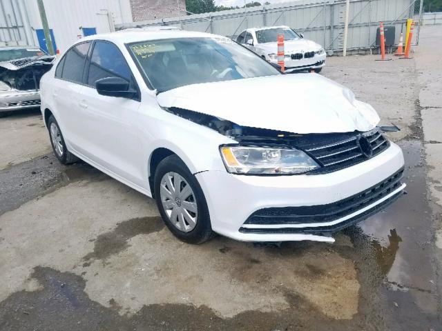 3VW1K7AJ7FM307523 - 2015 VOLKSWAGEN JETTA BASE WHITE photo 1