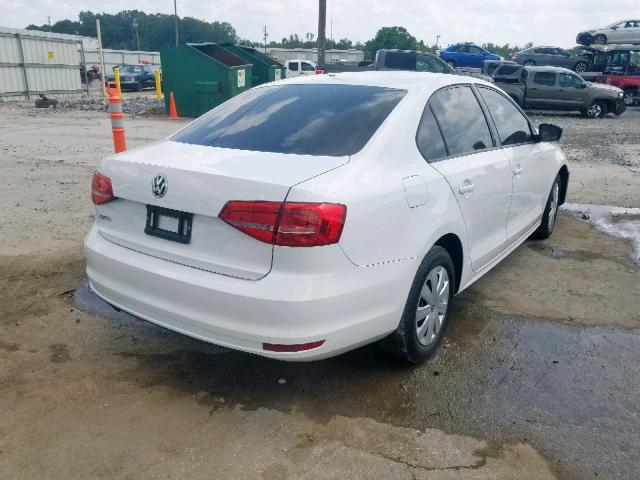 3VW1K7AJ7FM307523 - 2015 VOLKSWAGEN JETTA BASE WHITE photo 4