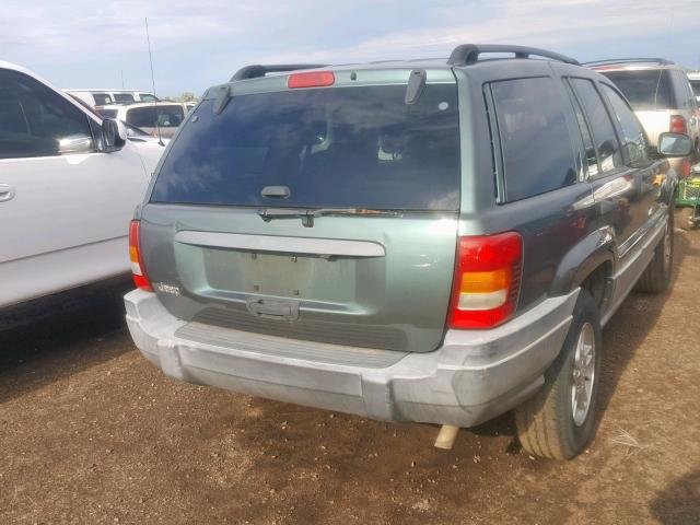 1J4GX48S72C226717 - 2002 JEEP GRAND CHER GREEN photo 4