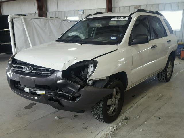 KNDJF724587480230 - 2008 KIA SPORTAGE L WHITE photo 2