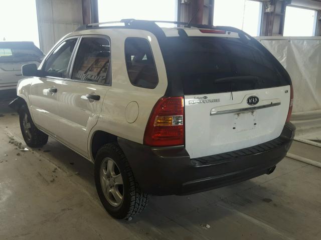 KNDJF724587480230 - 2008 KIA SPORTAGE L WHITE photo 3