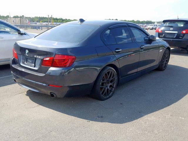 WBAFR7C58BC600084 - 2011 BMW 535 I GRAY photo 4