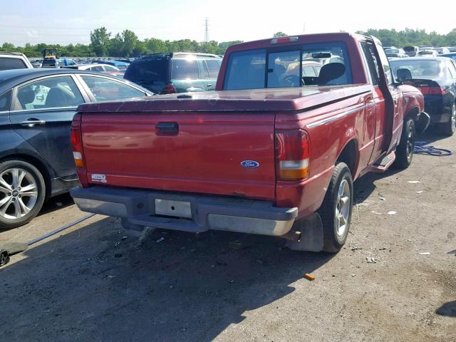 1FTCR14X1VPA09207 - 1997 FORD RANGER SUP MAROON photo 4