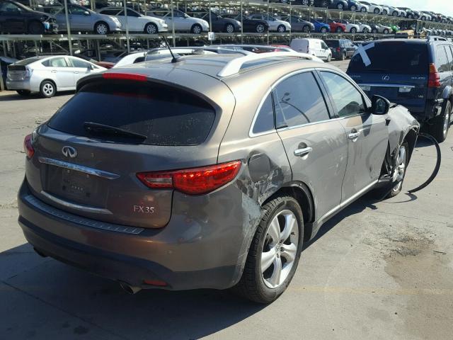 JN8AS1MW7BM141487 - 2011 INFINITI FX35 GRAY photo 4