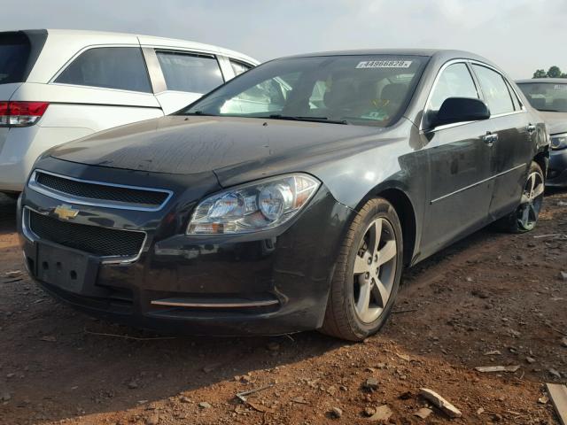 1G1ZC5E03CF280172 - 2012 CHEVROLET MALIBU 1LT BLACK photo 2