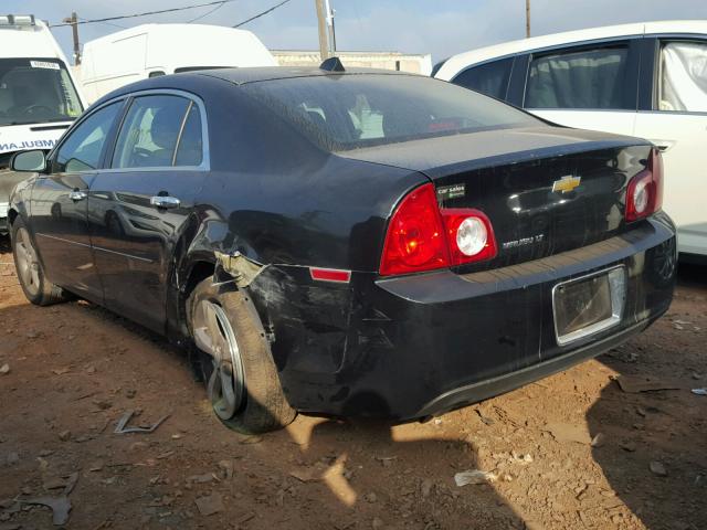 1G1ZC5E03CF280172 - 2012 CHEVROLET MALIBU 1LT BLACK photo 3