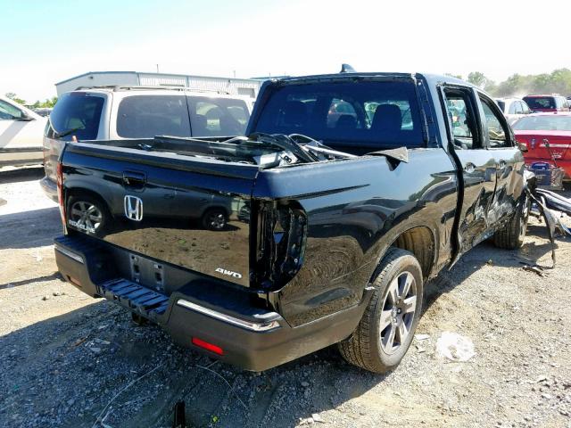 5FPYK3F59HB016817 - 2017 HONDA RIDGELINE BLACK photo 4