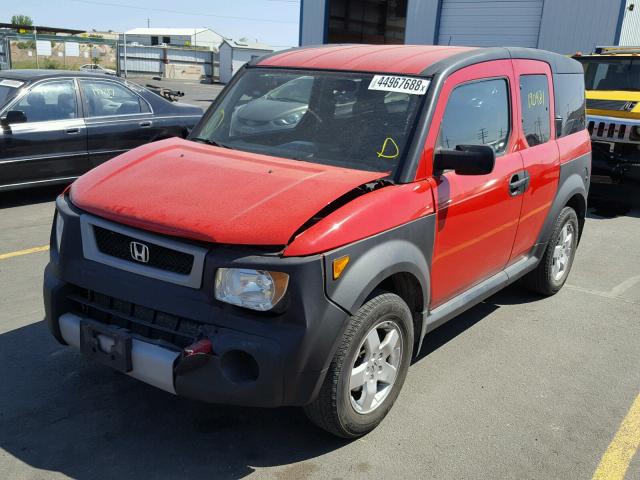 5J6YH28615L030737 - 2005 HONDA ELEMENT EX RED photo 2