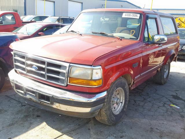 1FMEU15H4TLB67667 - 1996 FORD BRONCO U10 MAROON photo 2