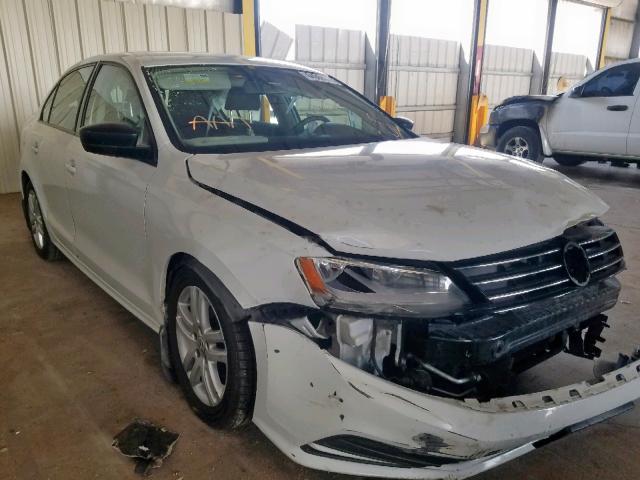 3VW2K7AJ8FM354502 - 2015 VOLKSWAGEN JETTA BASE WHITE photo 1