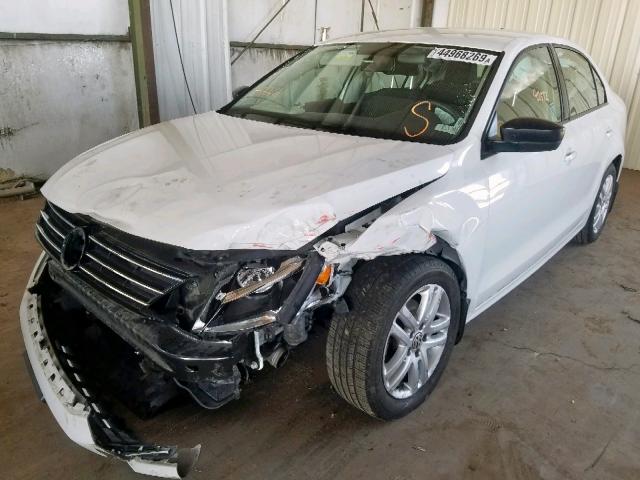 3VW2K7AJ8FM354502 - 2015 VOLKSWAGEN JETTA BASE WHITE photo 2