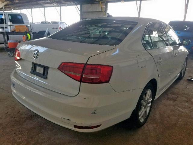 3VW2K7AJ8FM354502 - 2015 VOLKSWAGEN JETTA BASE WHITE photo 4