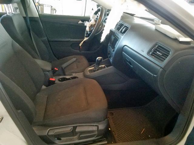 3VW2K7AJ8FM354502 - 2015 VOLKSWAGEN JETTA BASE WHITE photo 5