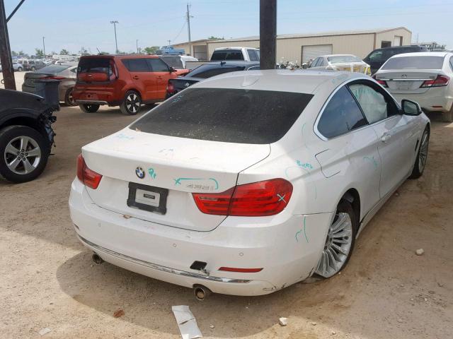 WBA3R1C58EK190588 - 2014 BMW 435 I WHITE photo 4