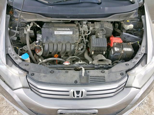 JHMZE2H59AS001138 - 2010 HONDA INSIGHT LX GRAY photo 7