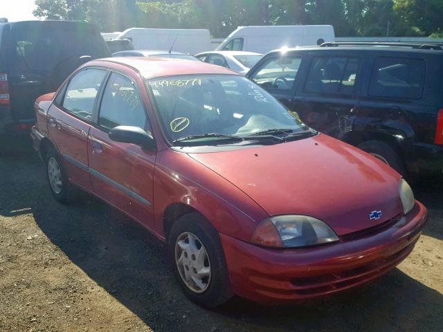 2C1MR522916714802 - 2001 CHEVROLET METRO LSI RED photo 1