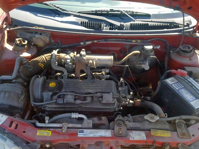 2C1MR522916714802 - 2001 CHEVROLET METRO LSI RED photo 7