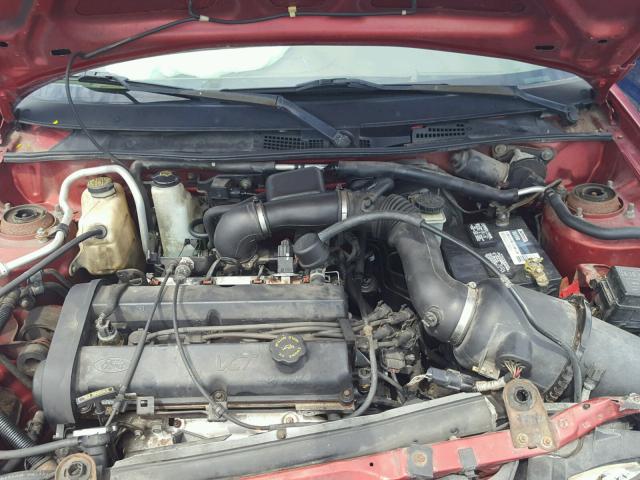 3FAKP1139YR171365 - 2000 FORD ESCORT ZX2 RED photo 7