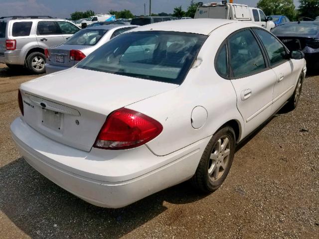 1FAFP52U74G107424 - 2004 FORD TAURUS LX WHITE photo 4